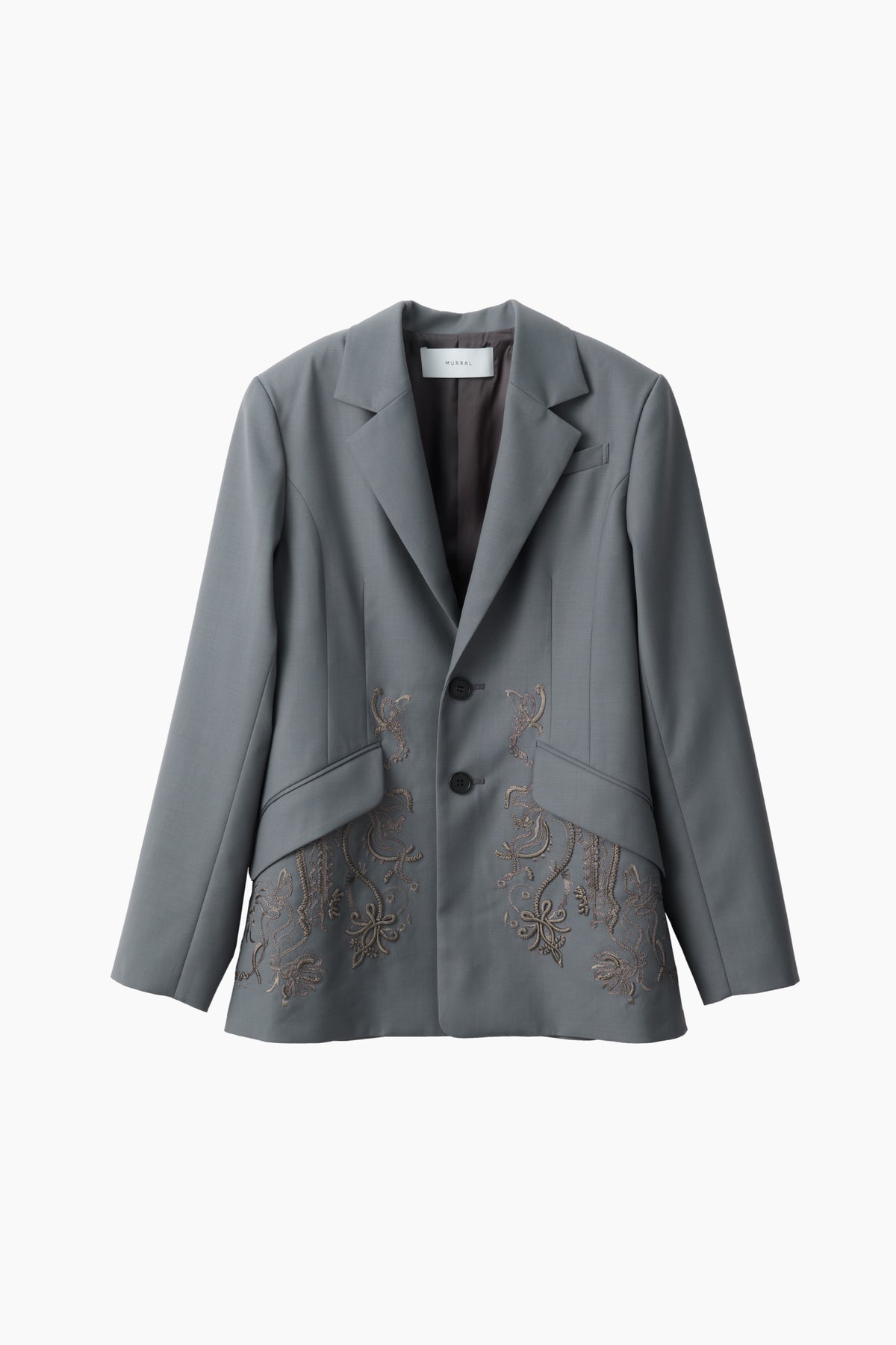 Surfacing embroidered jacket (Gray)