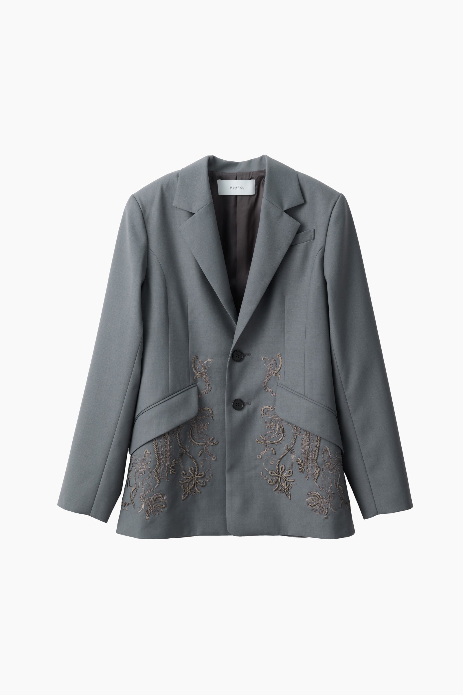 Surfacing embroidered jacket (Gray)