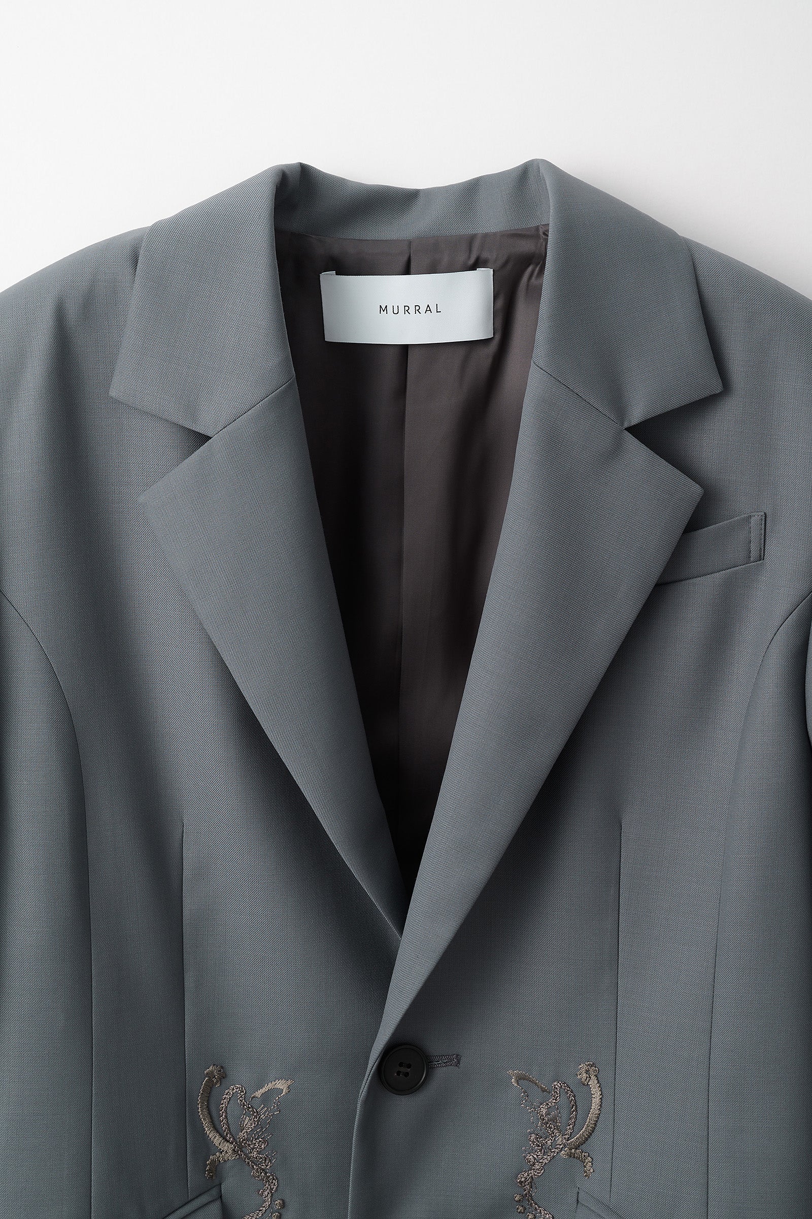 Surfacing embroidered jacket (Gray)