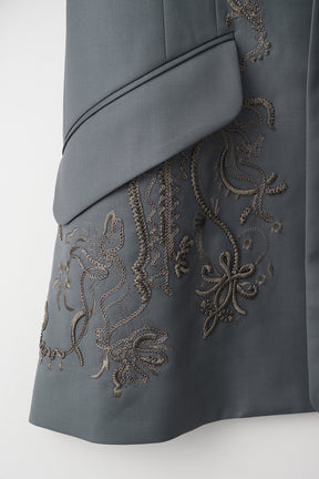 Surfacing embroidered jacket (Gray)
