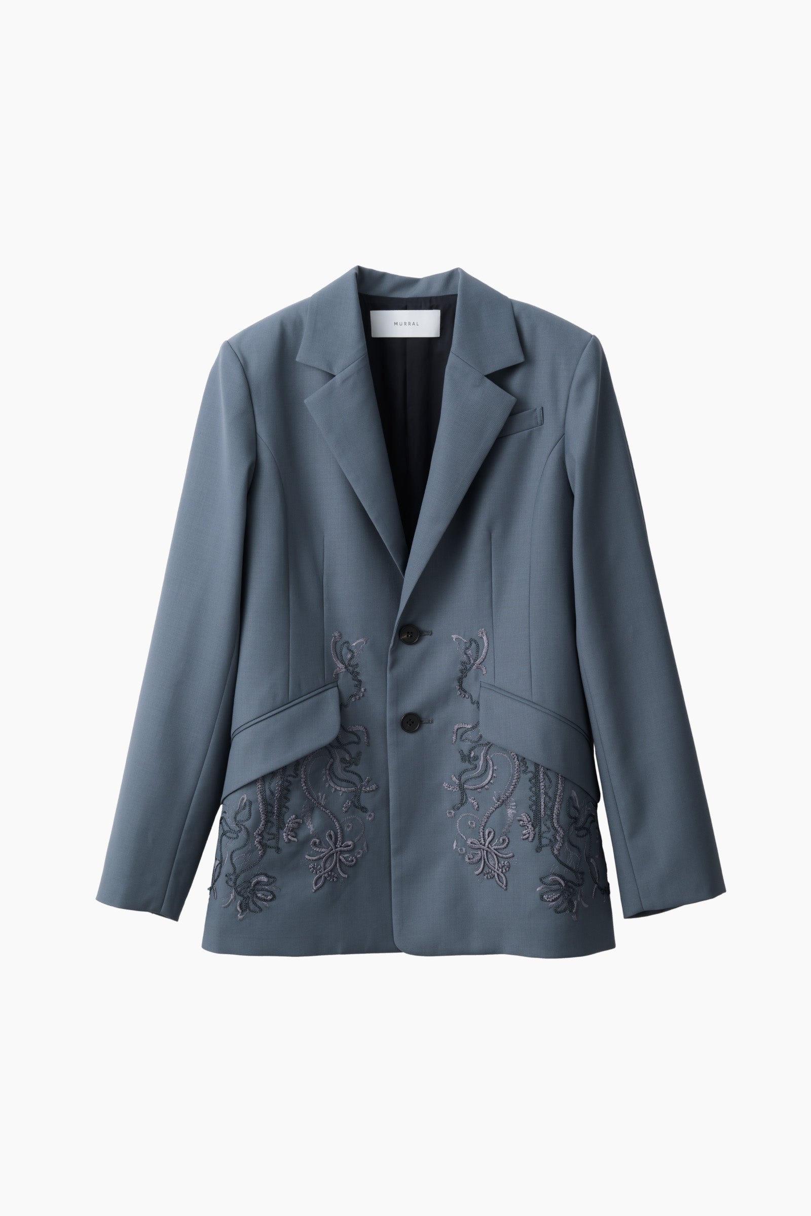 Surfacing embroidered jacket (Blue)
