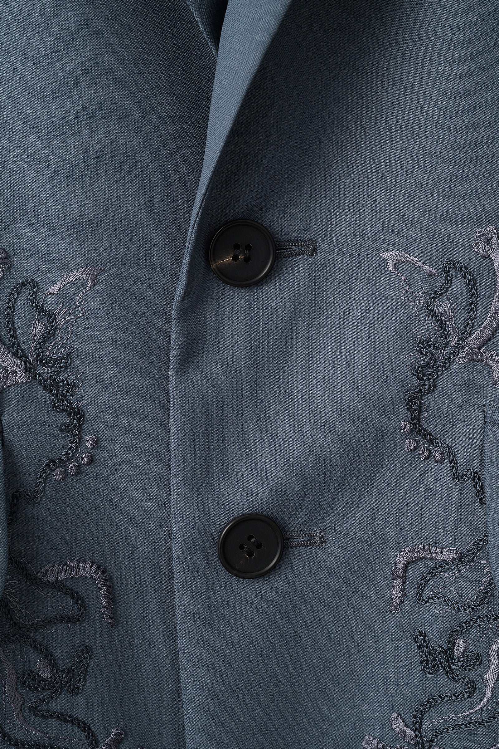 Surfacing embroidered jacket (Blue)