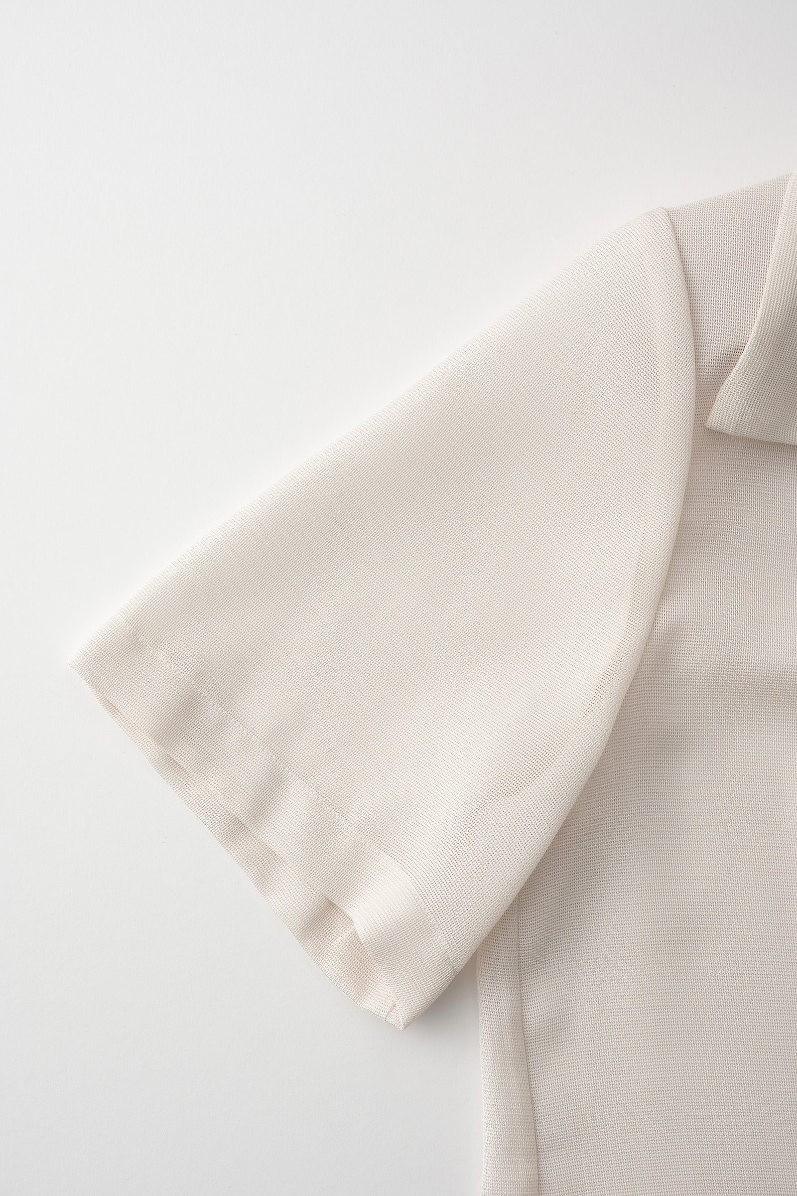 Loop embroidered mesh jacket (Ivory)