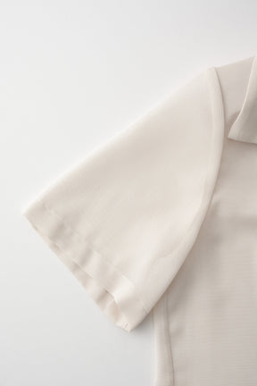 Loop embroidered mesh jacket (Ivory)