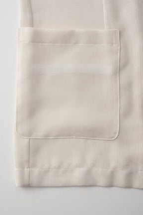 Loop embroidered mesh jacket (Ivory)