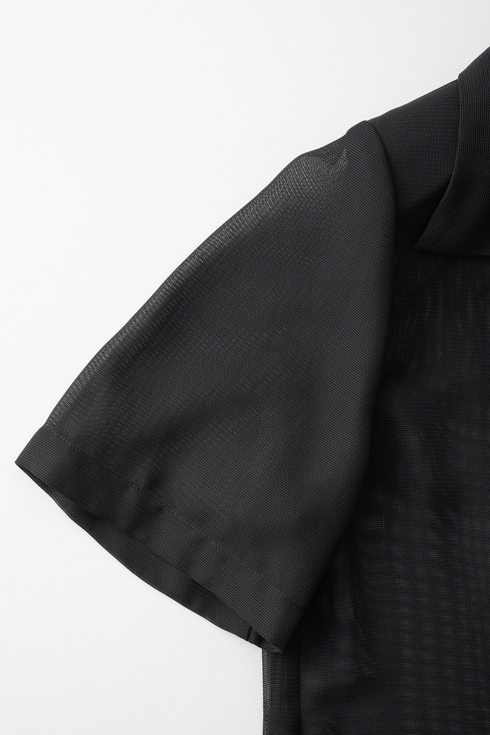 Loop embroidered mesh jacket (Black)