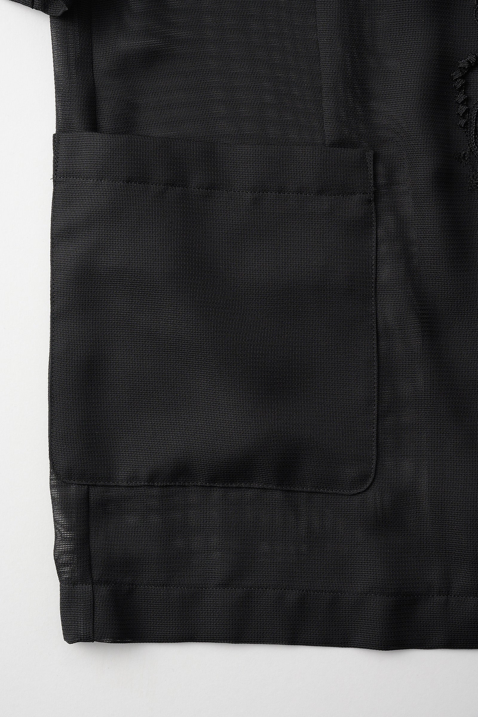 Loop embroidered mesh jacket (Black)