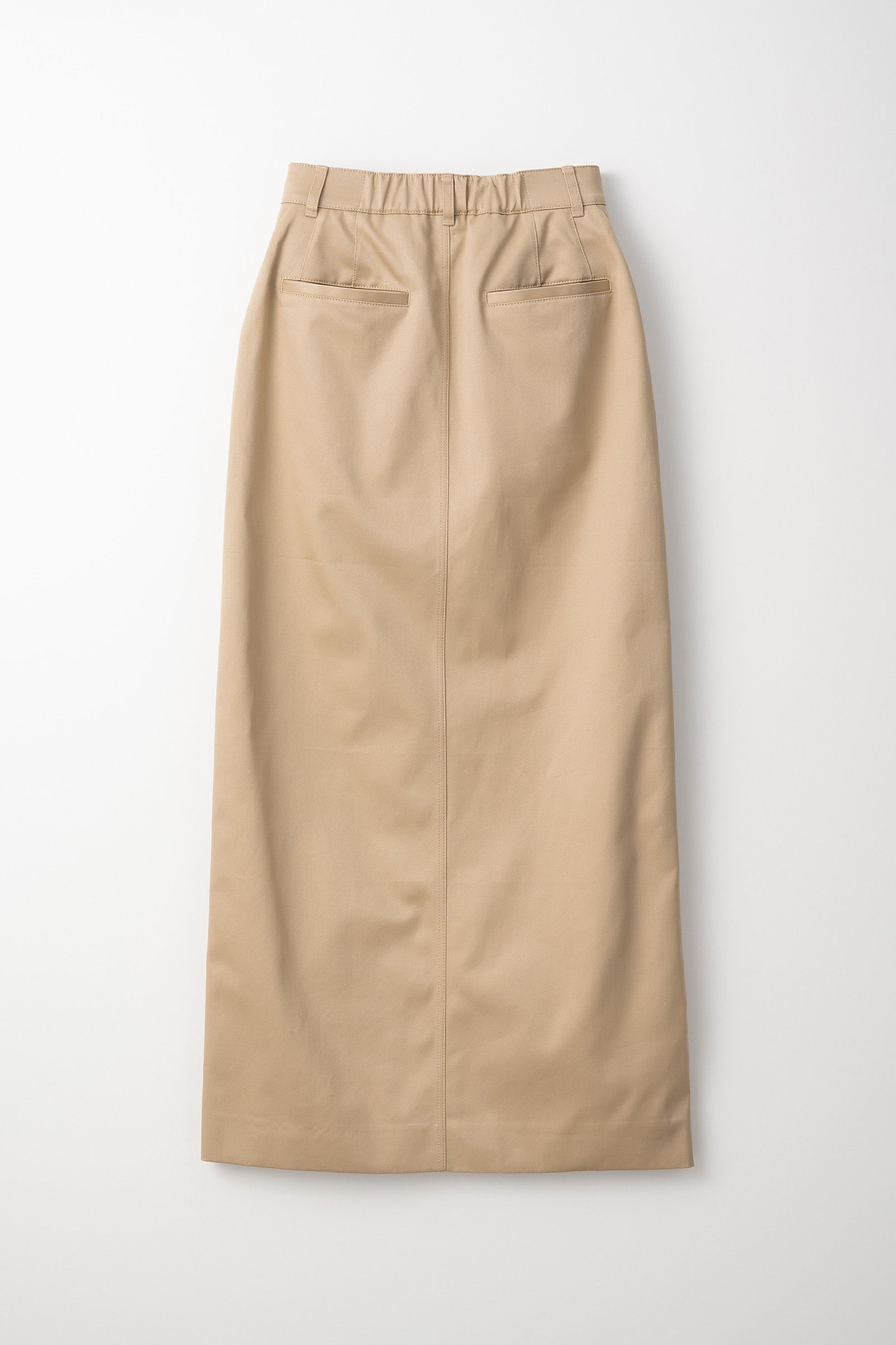 Relief embroidered chino skirt (Beige)