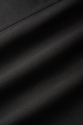 Relief embroidered chino skirt (Black)