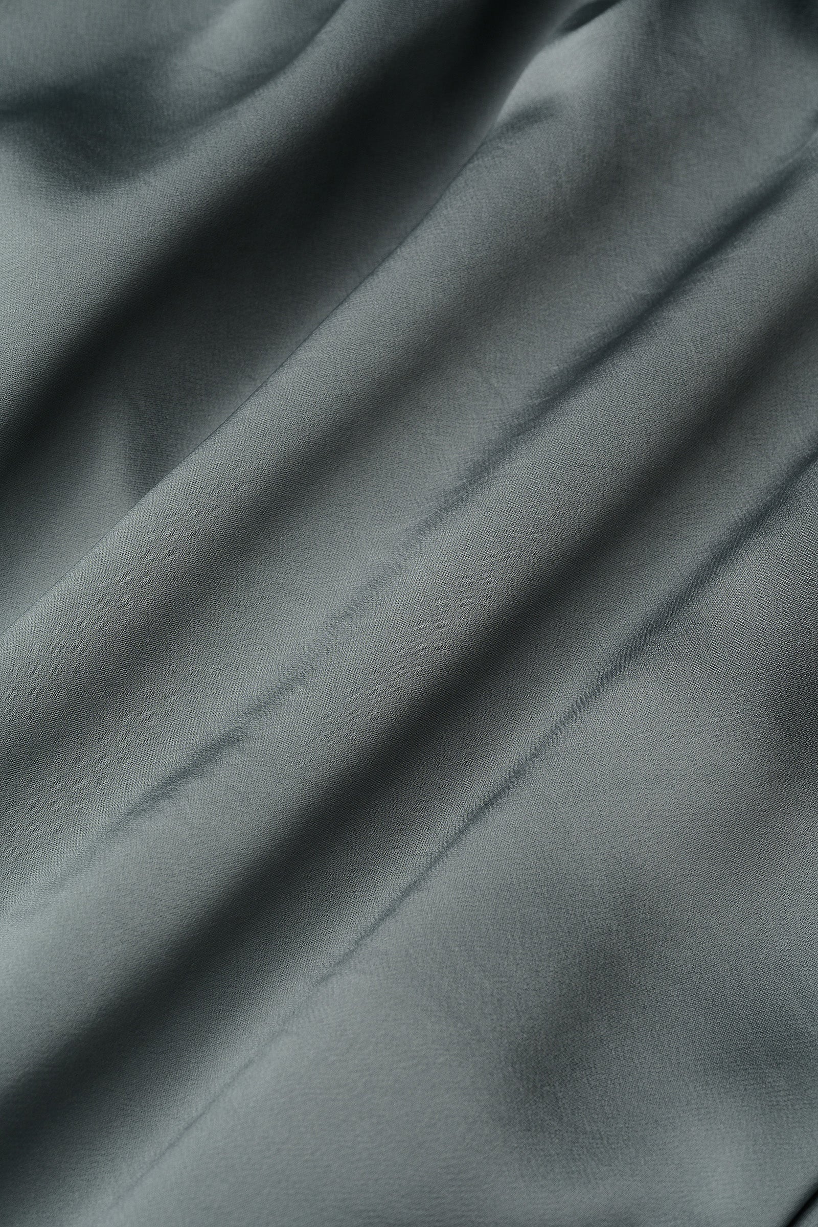 Cascade satin skirt (Slate green)