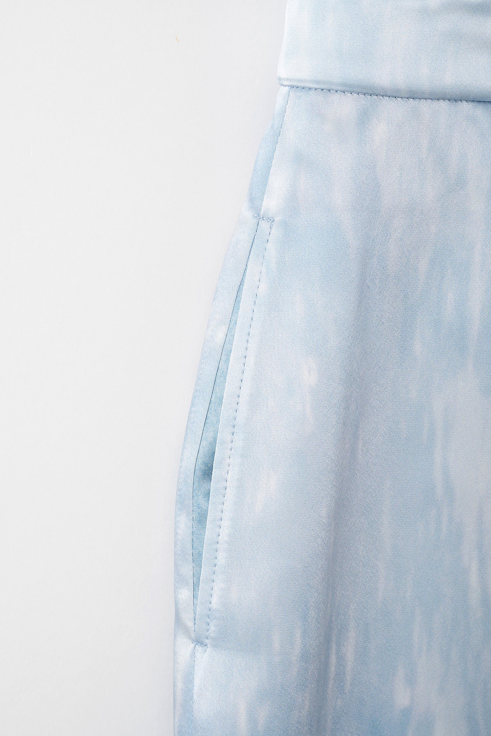 Water mirror print skirt (Blue)