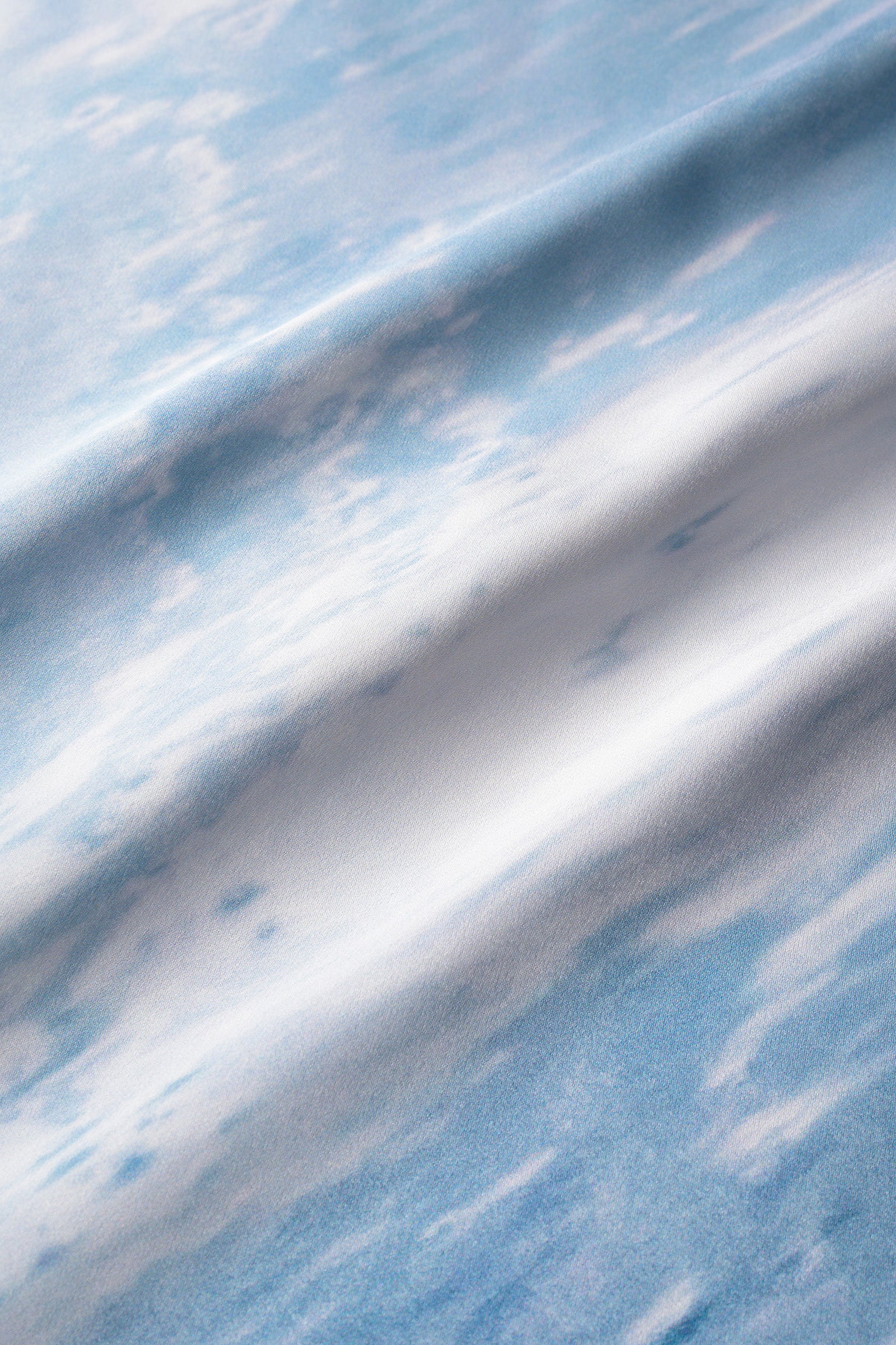 Water mirror print skirt (Blue)