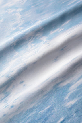 Water mirror print skirt (Blue)