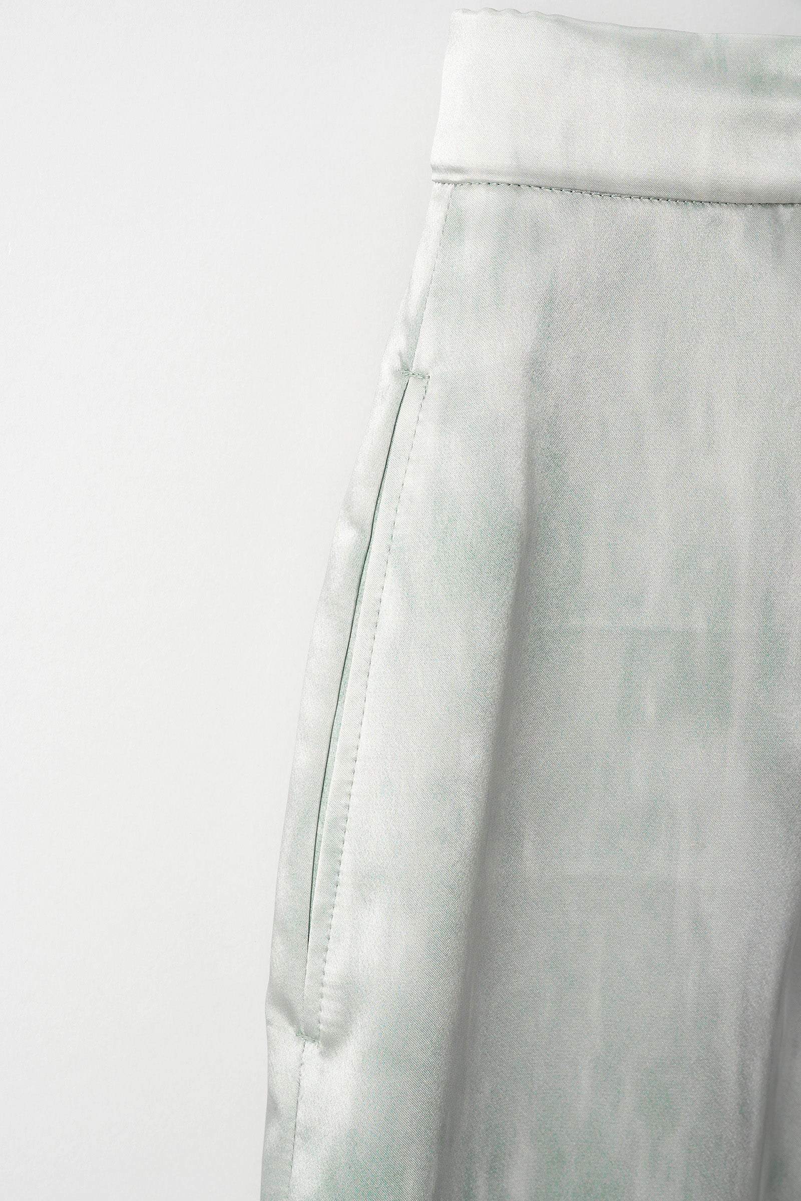 Water mirror print skirt (Green)