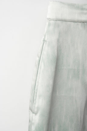 Water mirror print skirt (Green)