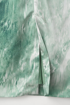 Water mirror print skirt (Green)