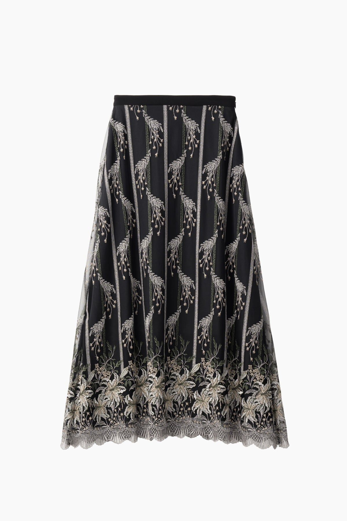 Classic lace skirt (Black)
