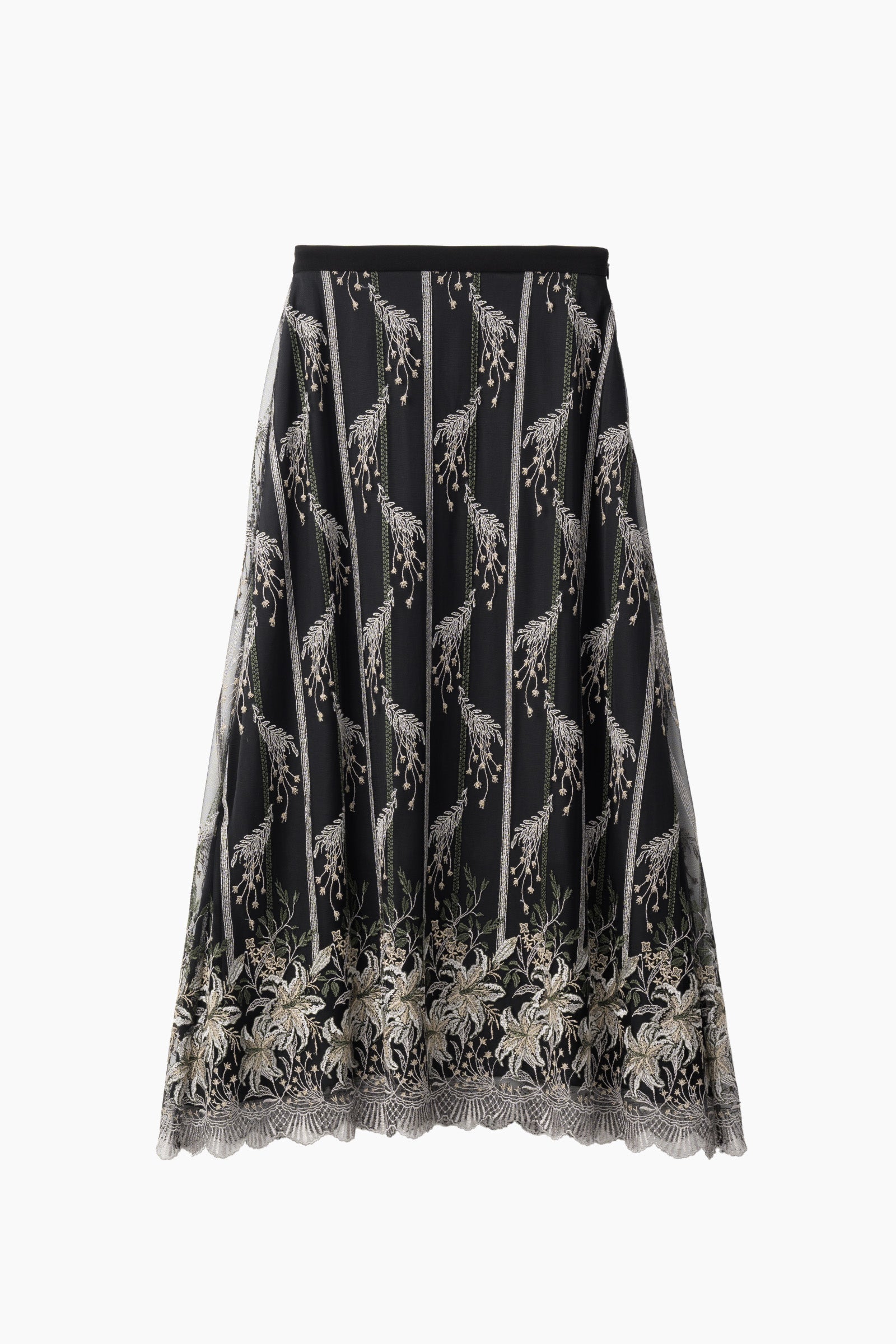 Classic lace skirt (Black)