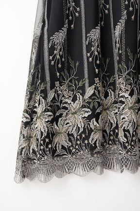 Classic lace skirt (Black)