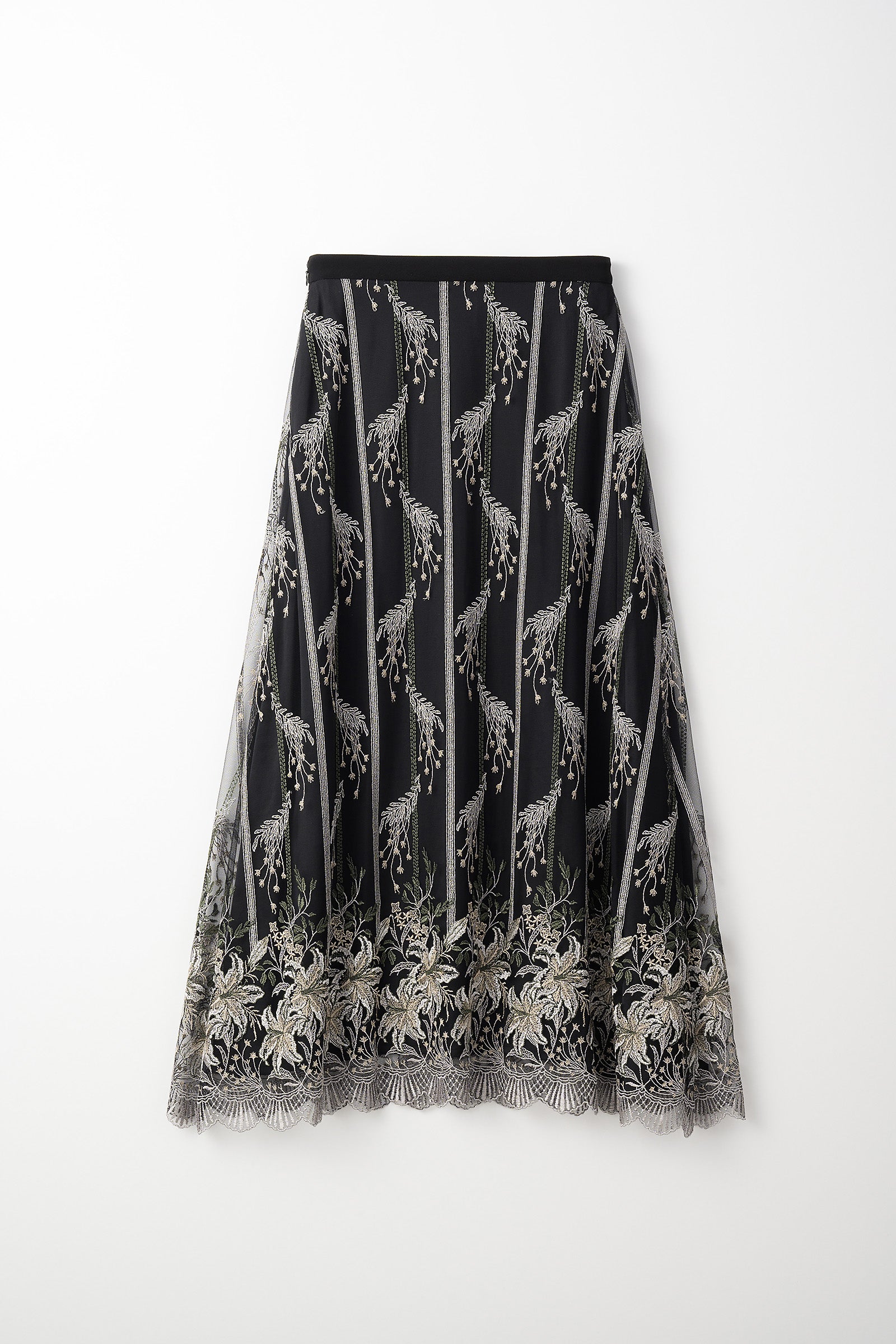 Classic lace skirt (Black)