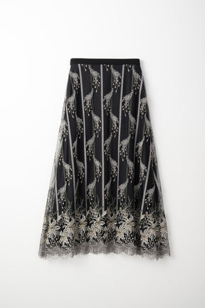 Classic lace skirt (Black)
