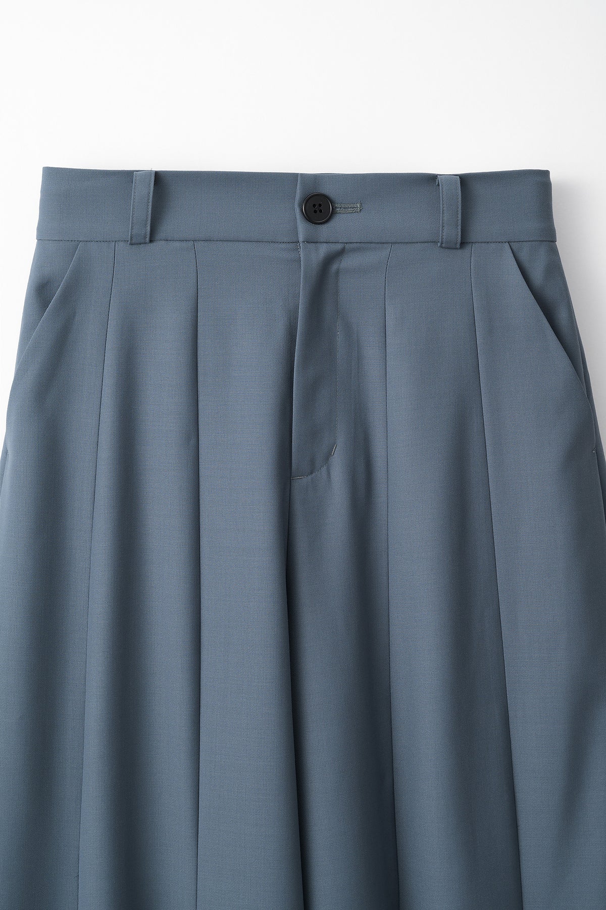 Barrel flare trousers (Blue)