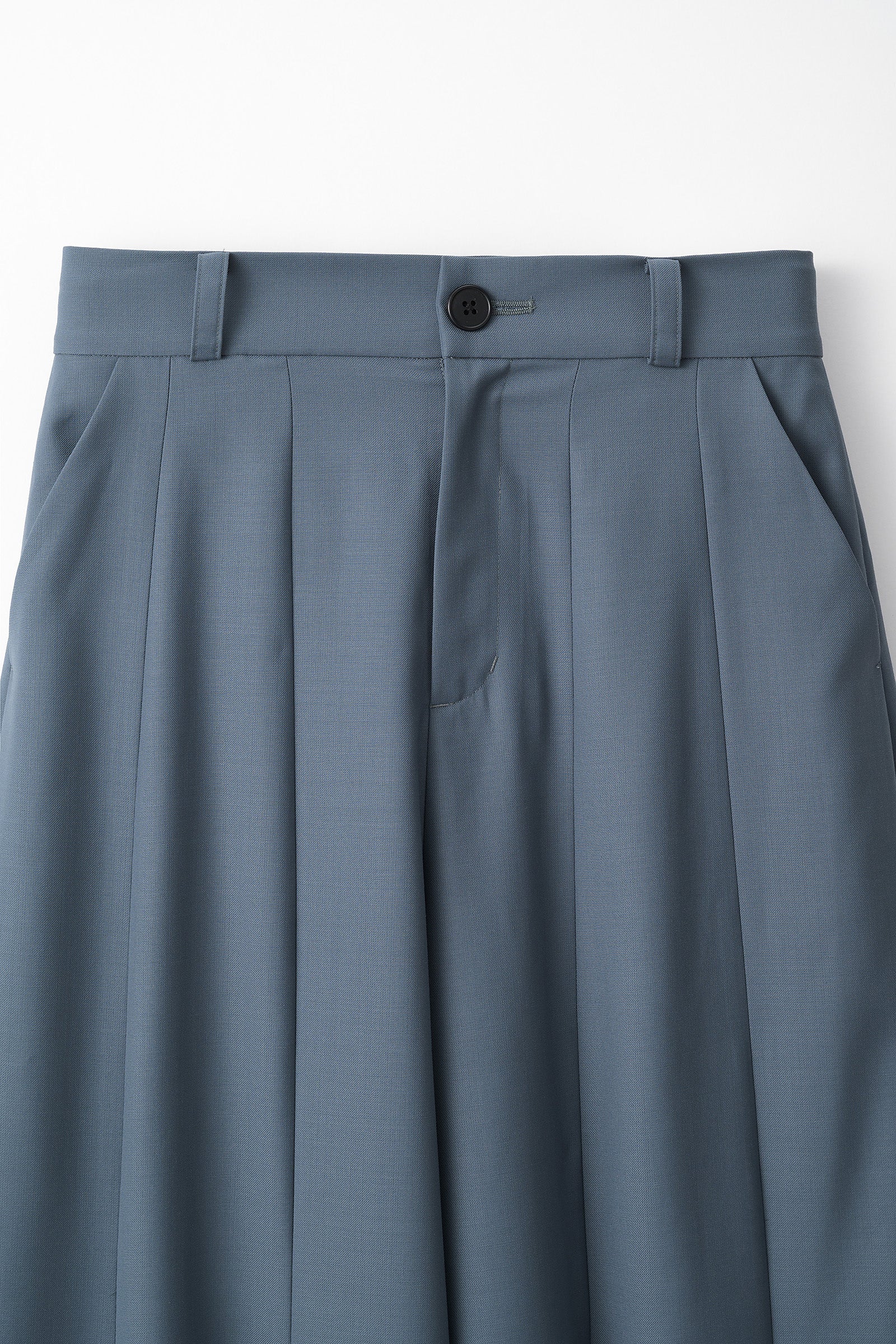 Barrel flare trousers (Blue)