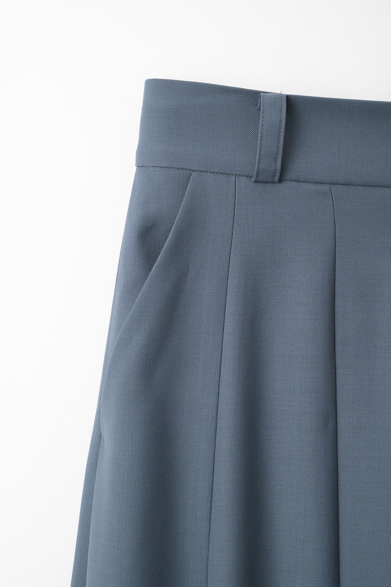 Barrel flare trousers (Blue)