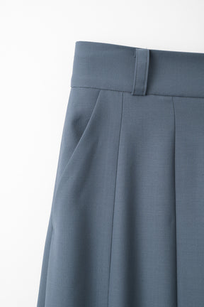Barrel flare trousers (Blue)