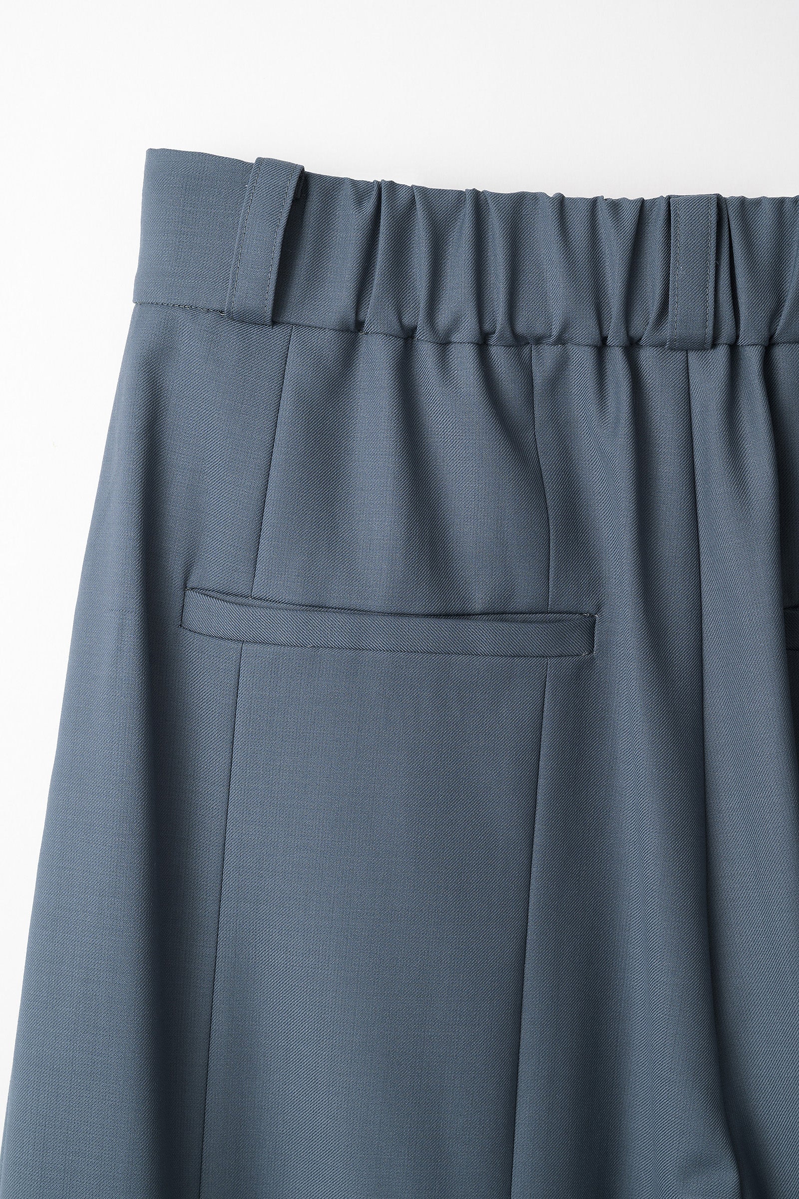 Barrel flare trousers (Blue)
