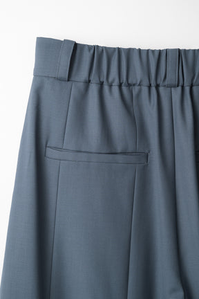 Barrel flare trousers (Blue)