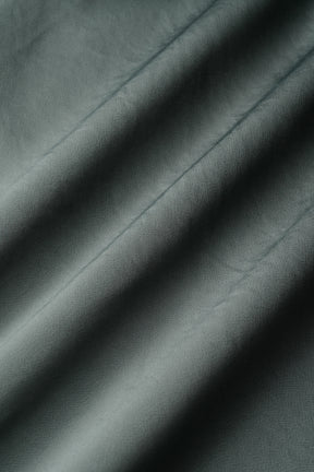 Zip slit satin slacks (Slate green)
