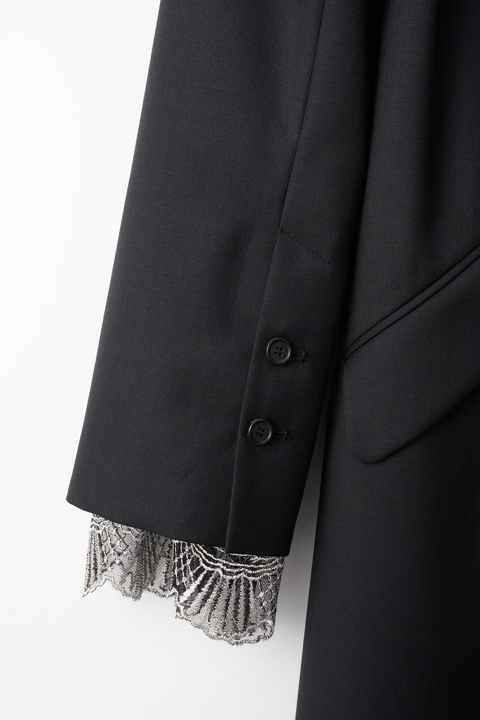 Classic lace jacket dress (Black)