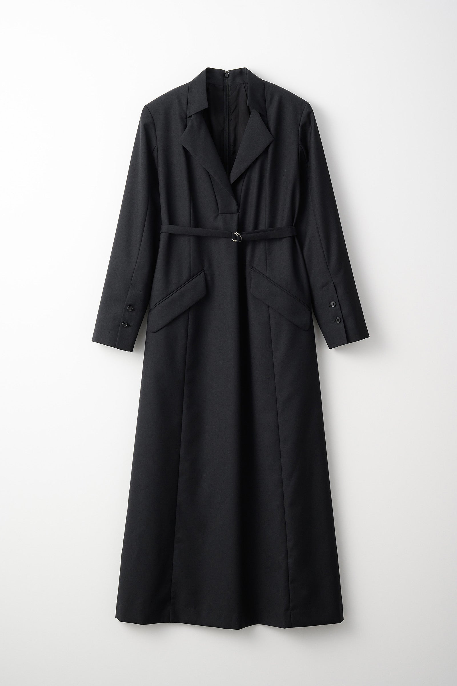 Classic lace jacket dress (Black)