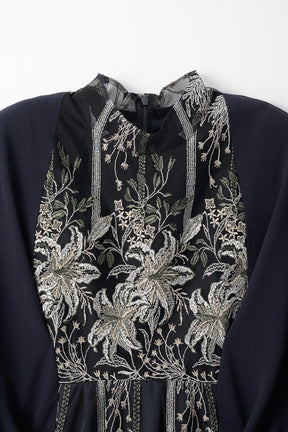 Classic lace dress (Navy)