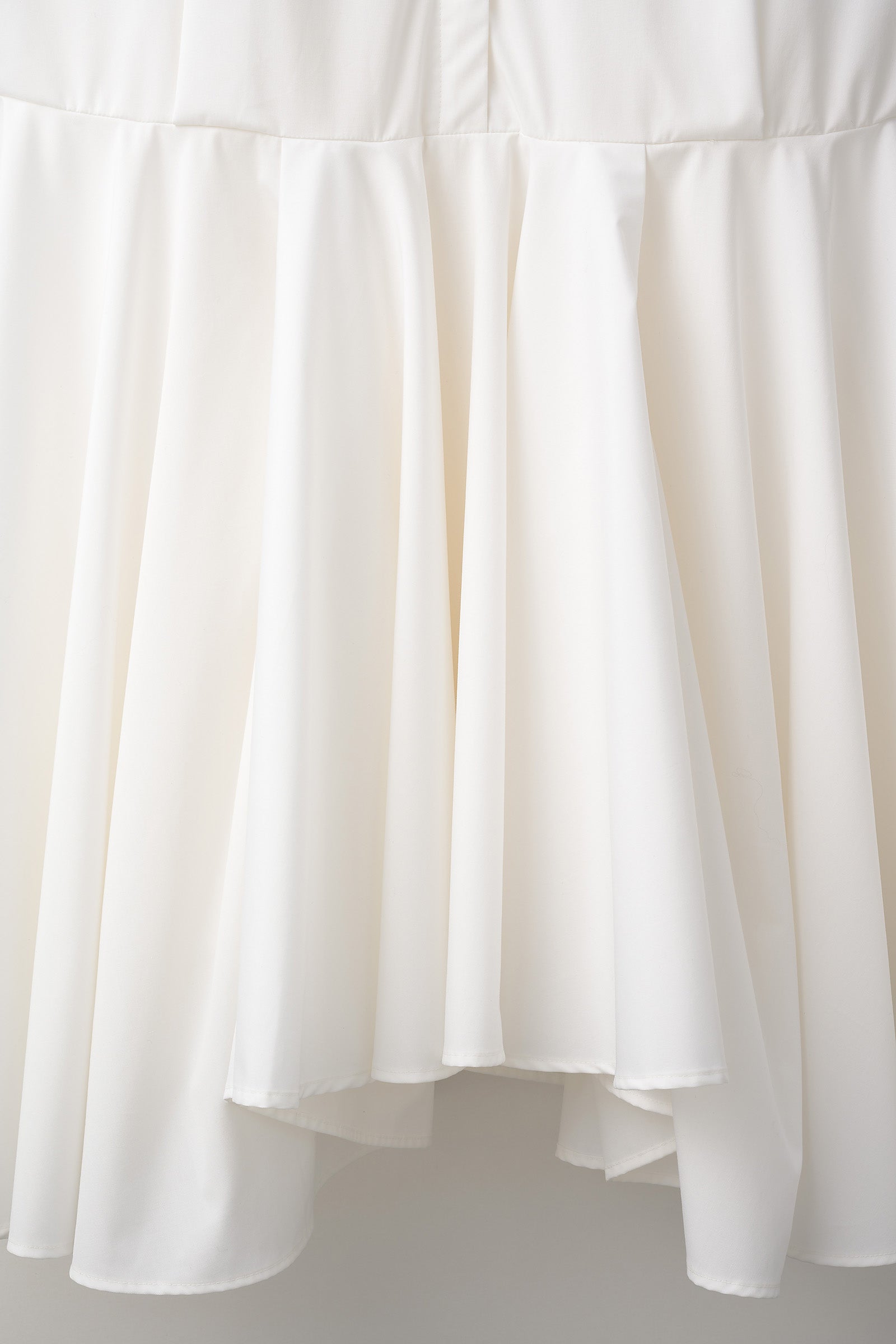 Droplet flower embroidered shirt dress (White)