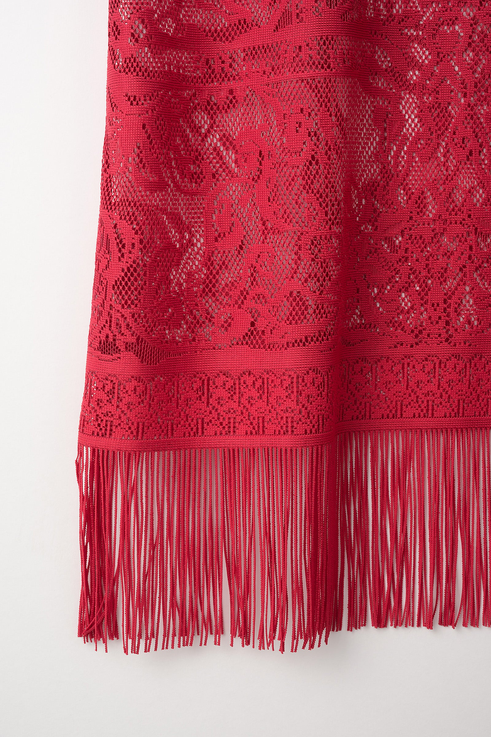 Mirror lace camisole dress (Red)