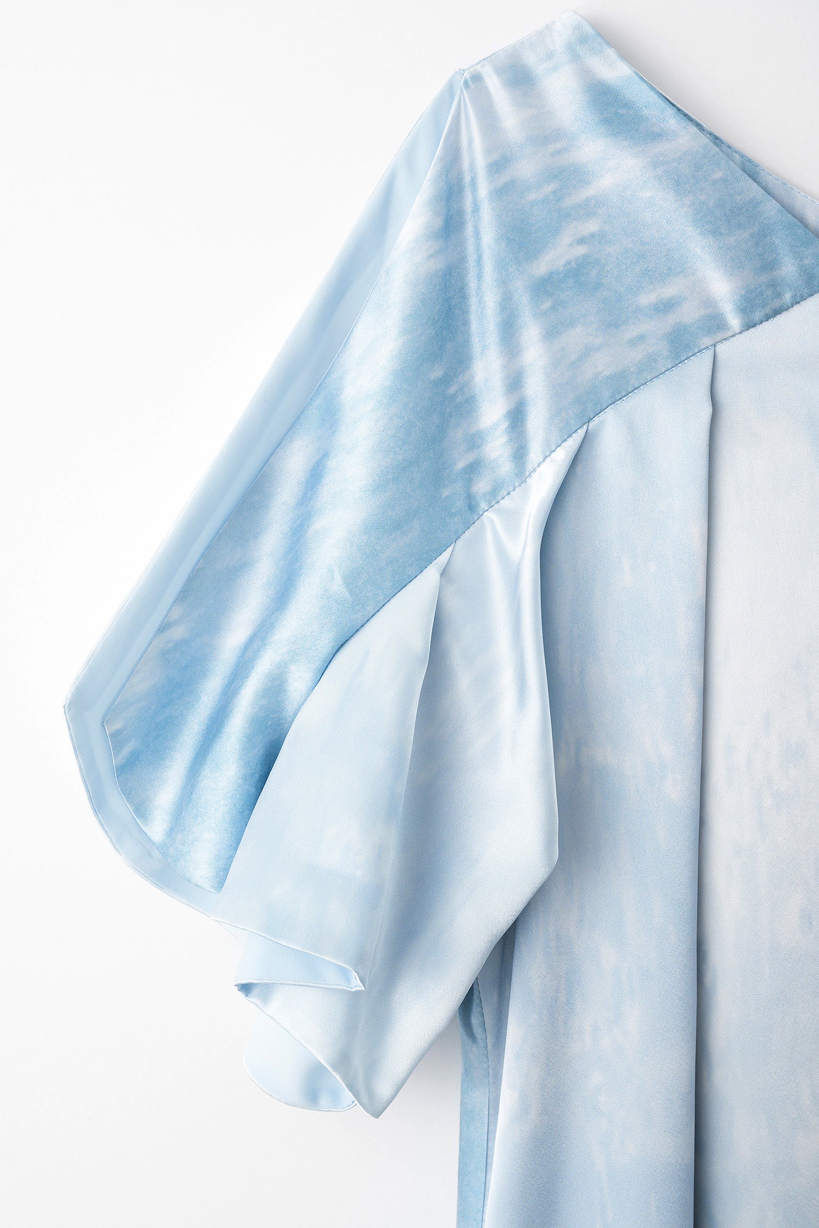 Water mirror print dress (Blue)