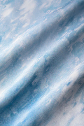Water mirror print dress (Blue)