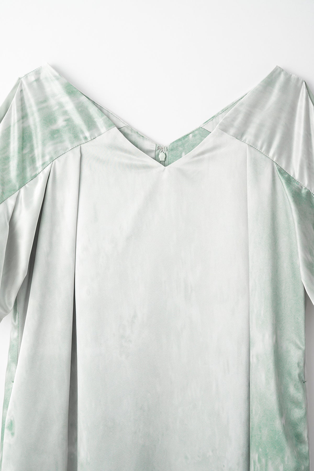 Water mirror print dress (Green)