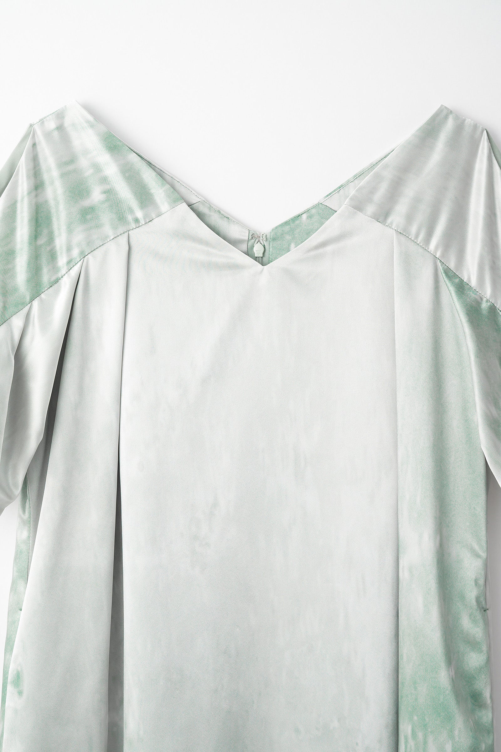 Water mirror print dress (Green)