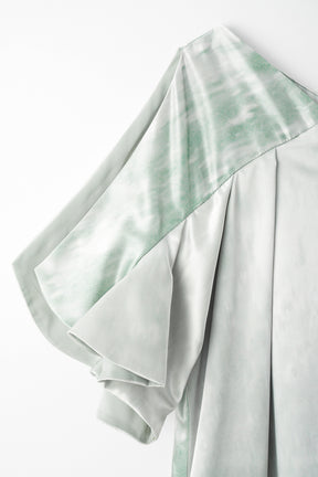 Water mirror print dress (Green)