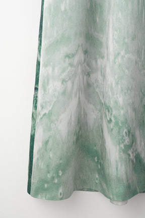 Water mirror print dress (Green)