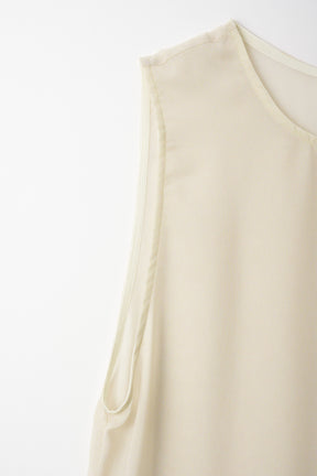 Narcissus print dress (Ecru)