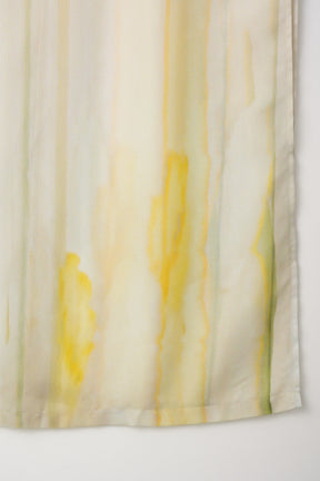 Narcissus print dress (Ecru)