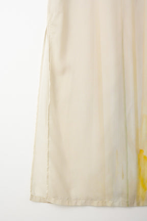 Narcissus print dress (Ecru)