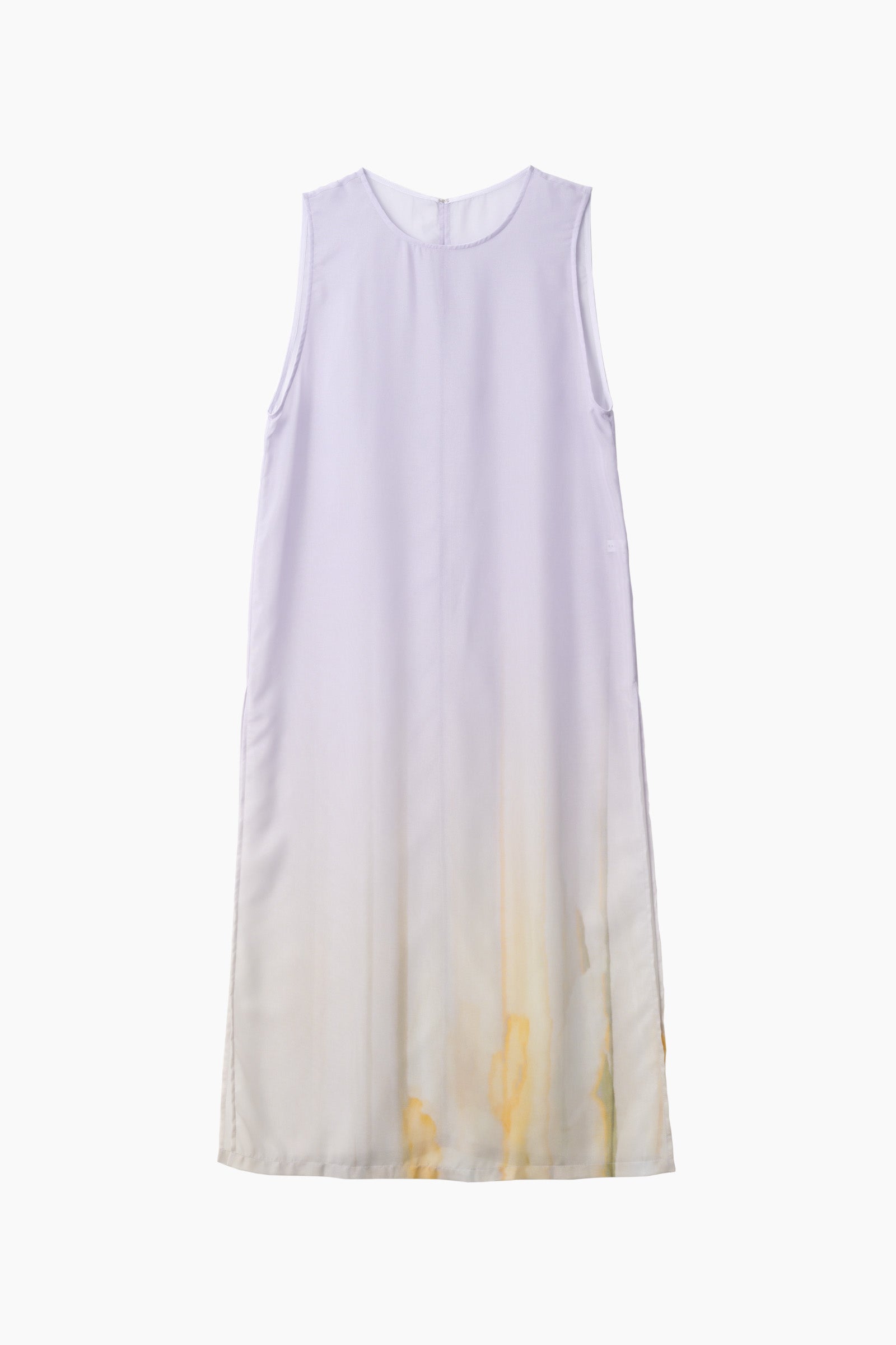 Narcissus print dress (Blue)