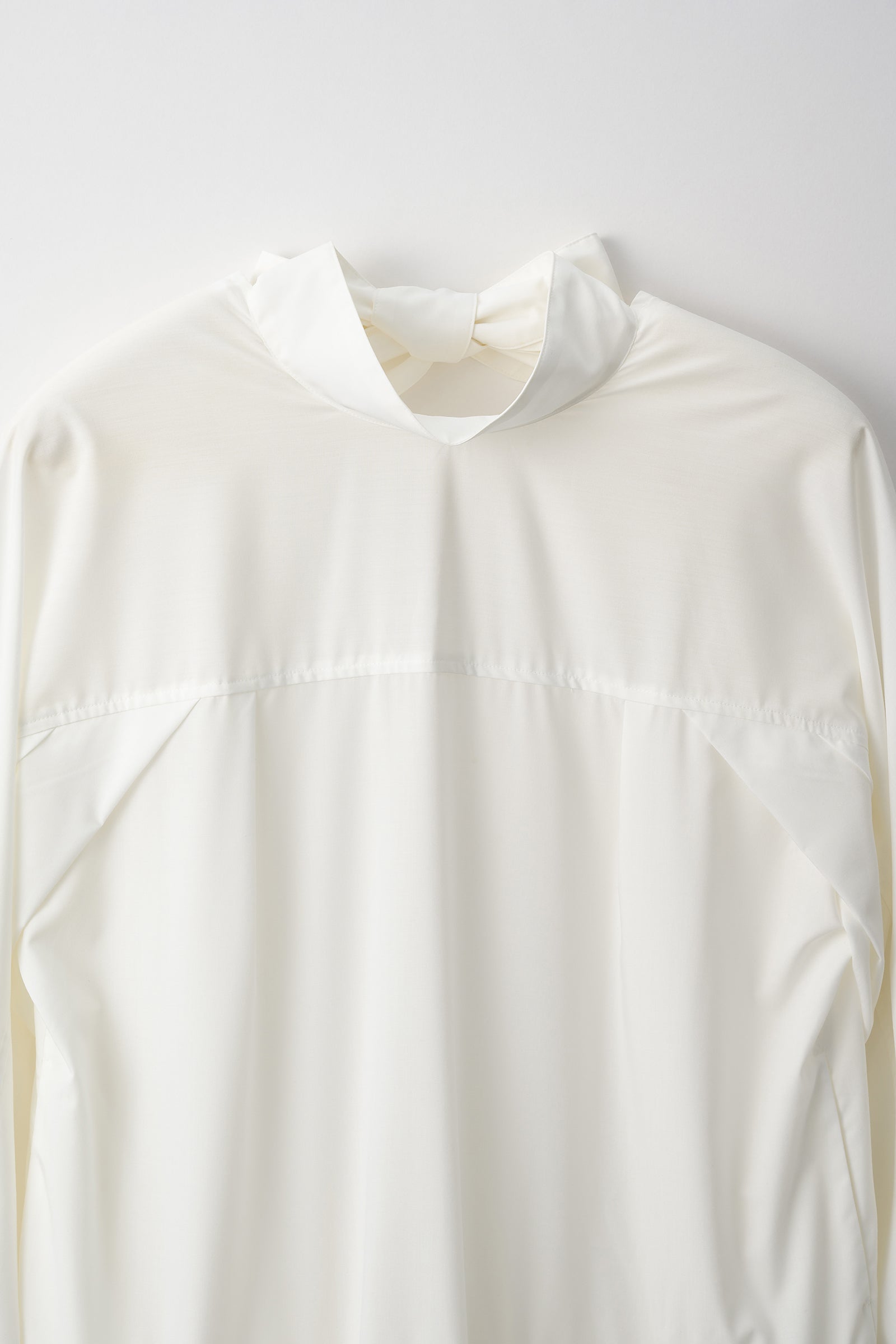 Spray flare shirt dress (White)