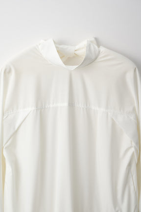 Spray flare shirt dress (White)