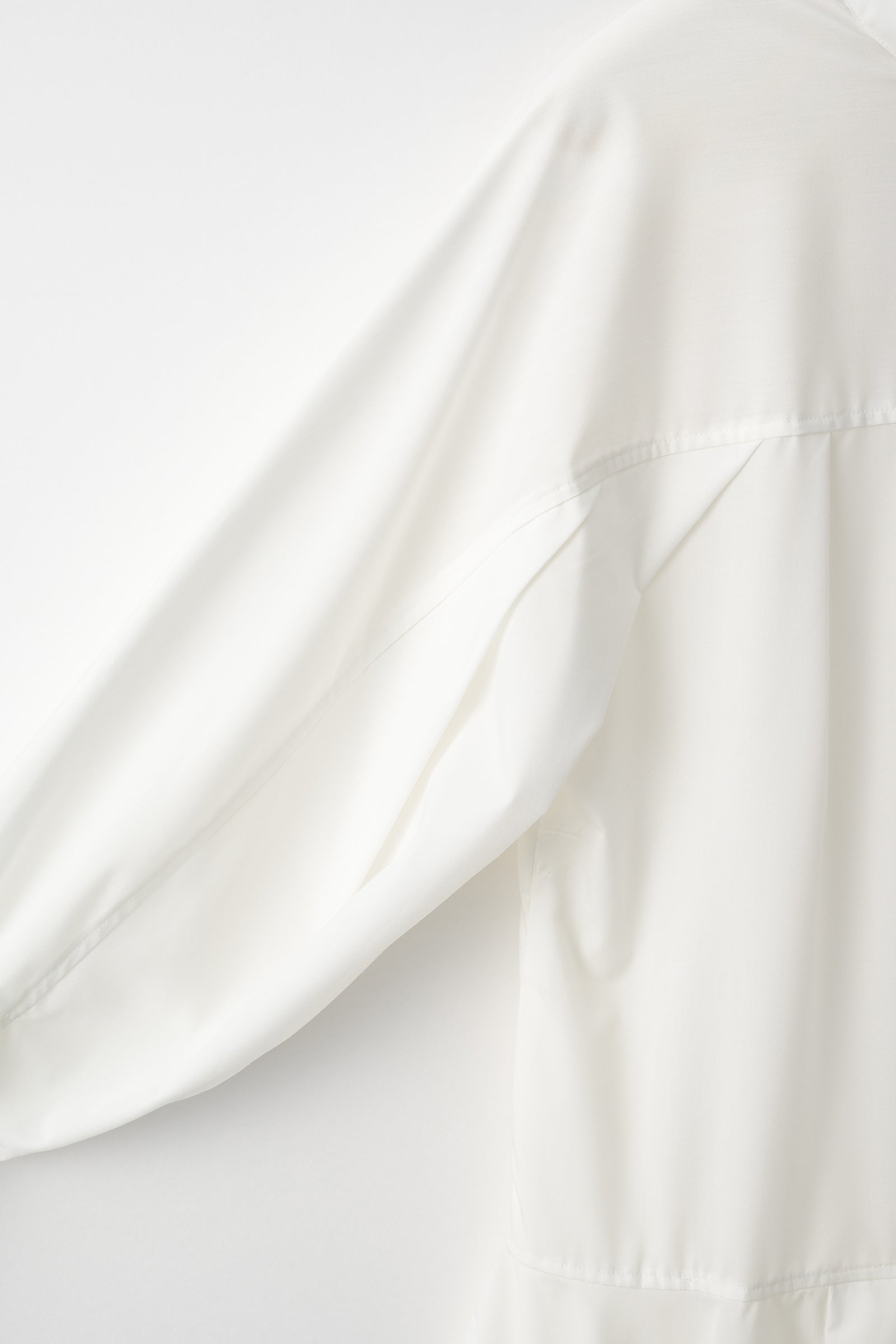 Spray flare shirt dress (White)